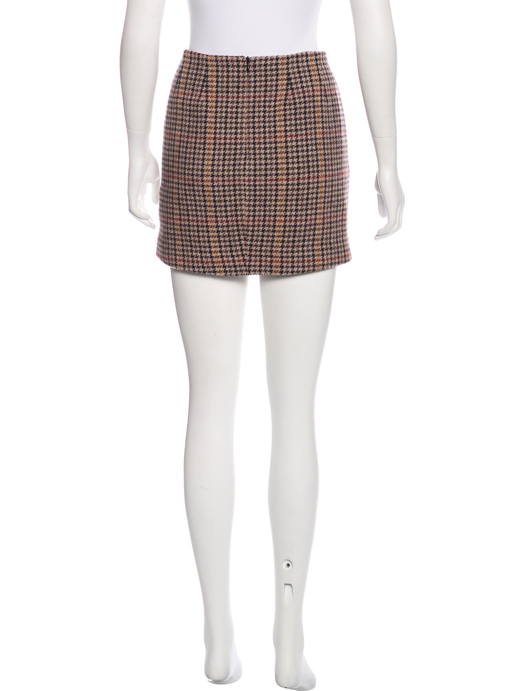 Maje Houndstooth Mini Skirt Clothing W2M26150 The RealReal