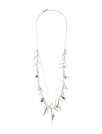 Maje Charm Crystal Necklace