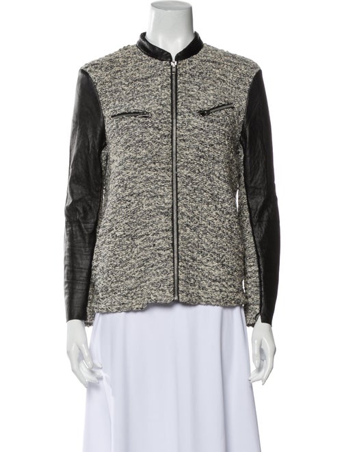 Maje Colorblock Pattern Jacket