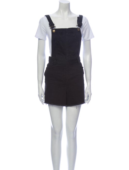 Maje Square Neckline Romper w/ Tags Black