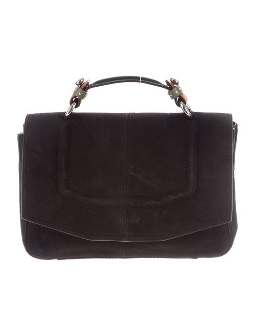 Maje Nubuck Flap Back Black