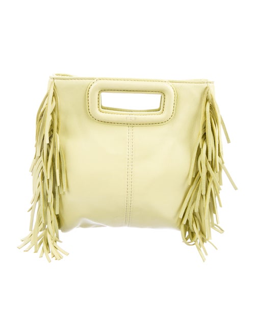 Maje Fringe Crossbody Bag Yellow
