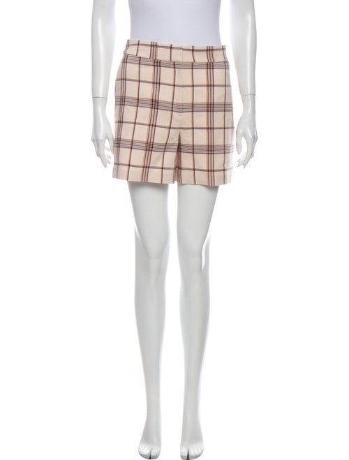 Maje Plaid Print Mini Shorts w/ Tags