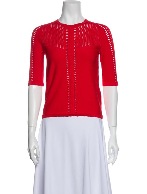 Maje Crew Neck Sweater Red