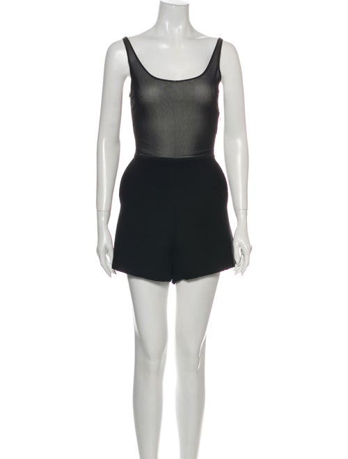 Maje Scoop Neck Romper Black