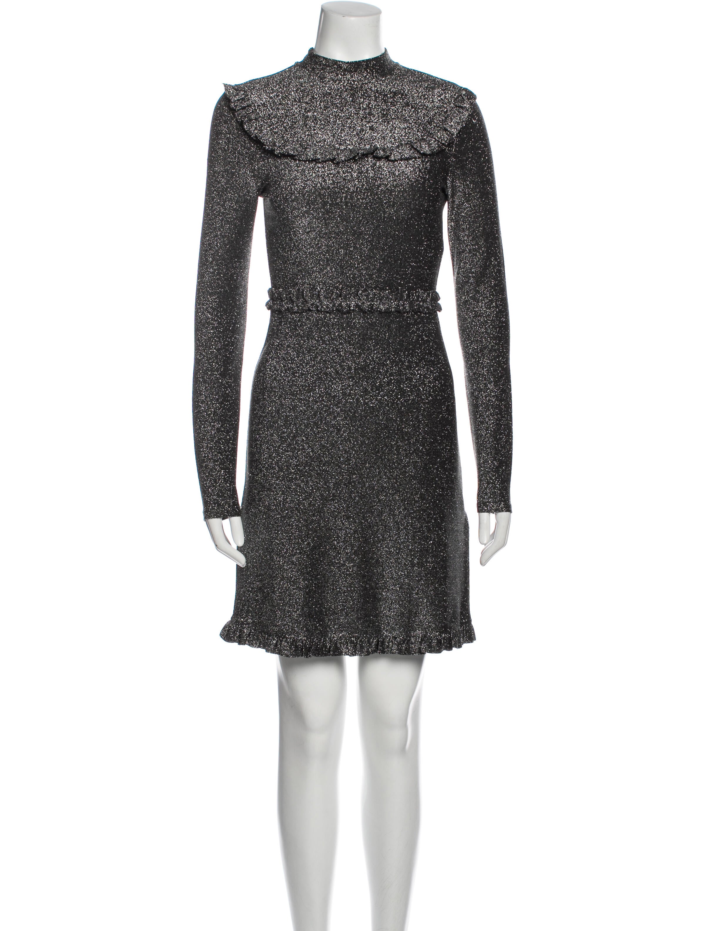 Maje mock neck mini dress Clearance