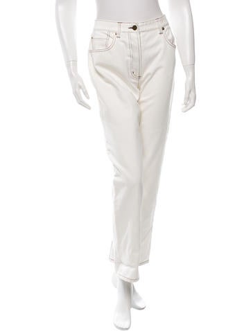 Trademark Embroidered Straight-Leg Jeans w/ Tags