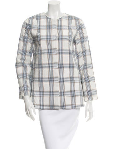 Trademark Plaid Button-Up Top w/ Tags