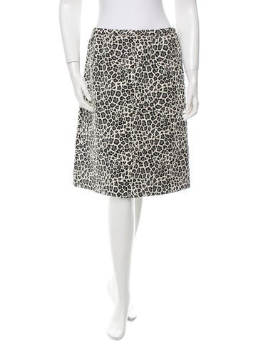 Trademark Embroidered Leopard Print Skirt w/ Tags