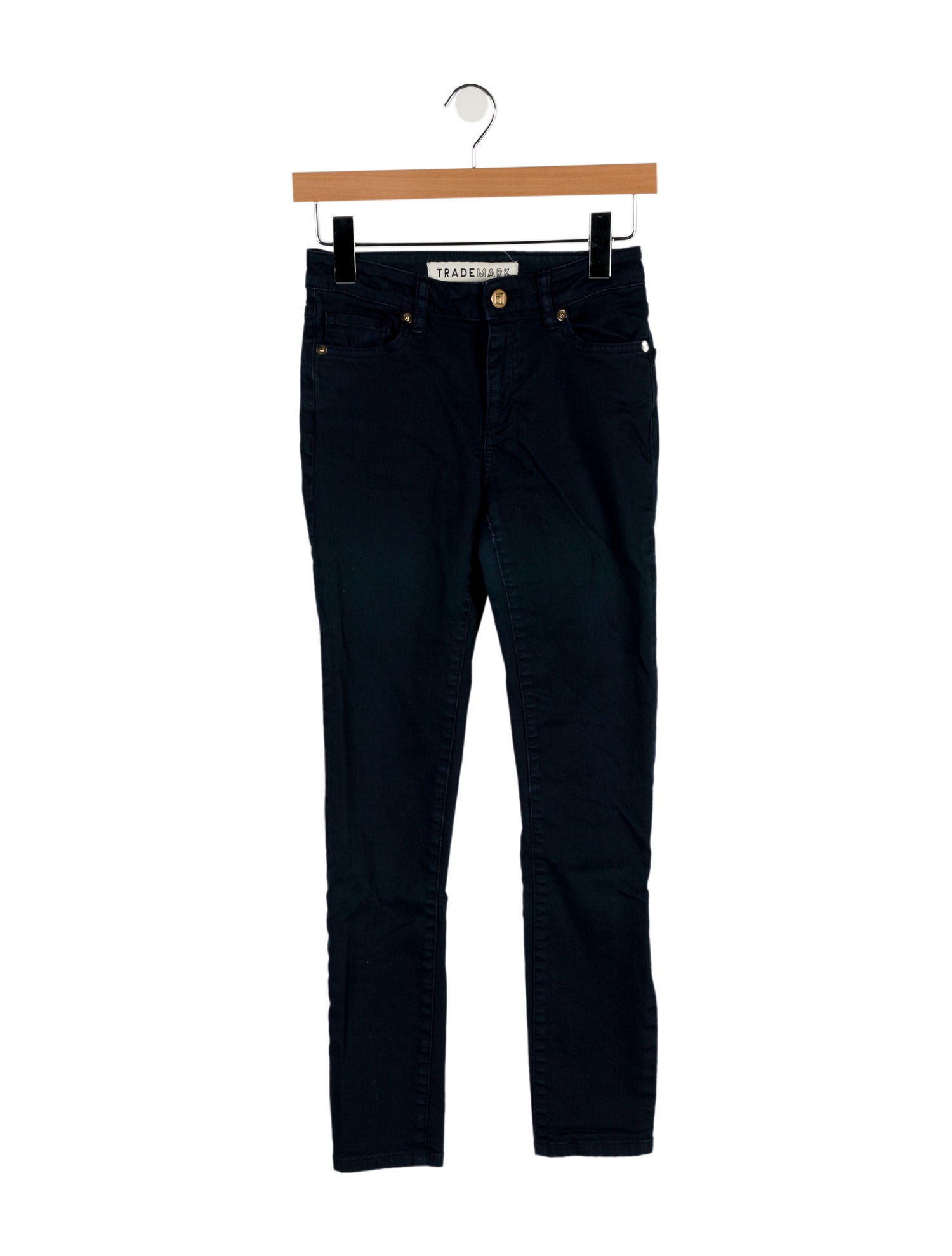 Trademark Mid-Rise Skinny Leg Jeans