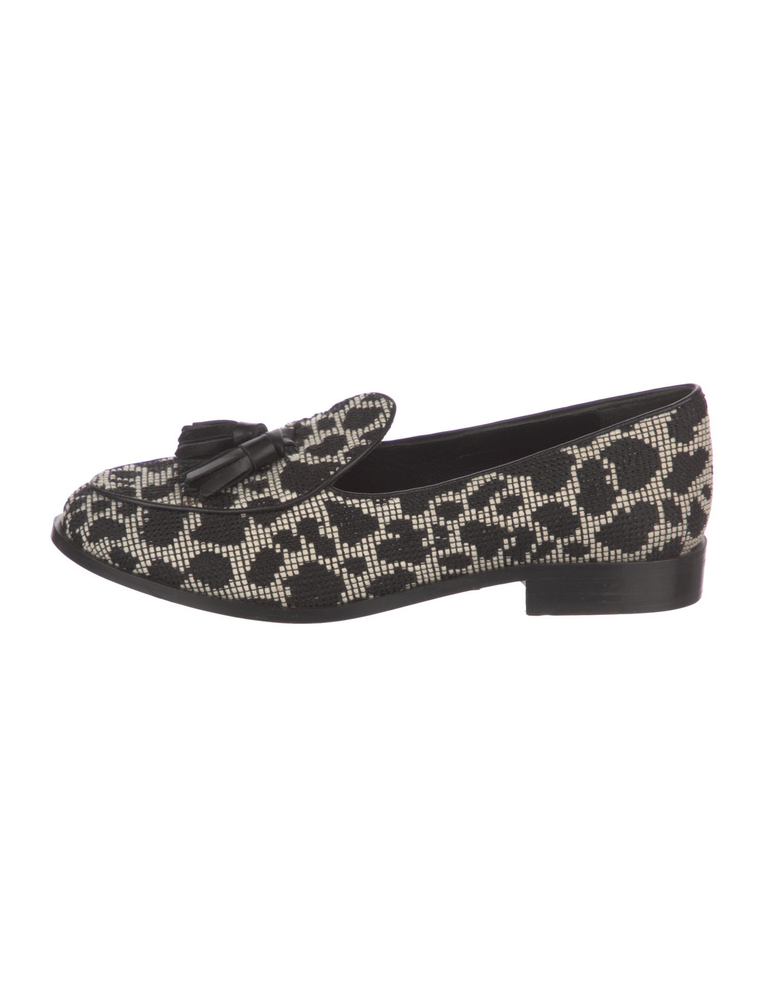 Trademark Animal Print Tassel Accents Loafers