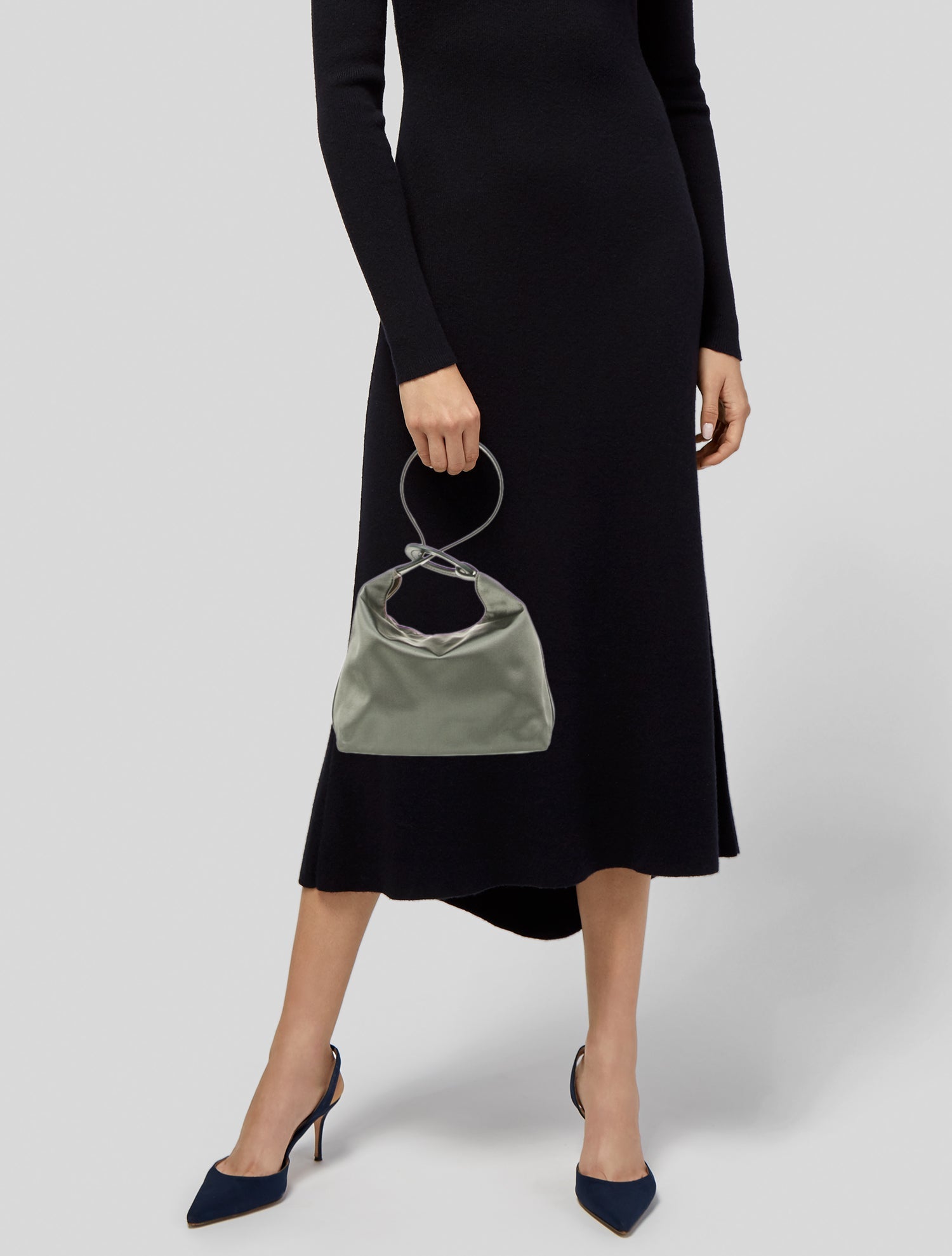 Trademark Satin Top Handle Bag