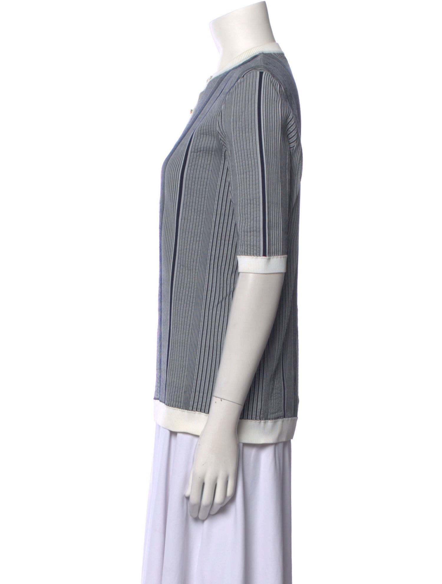 Trademark Striped Crew Neck Blouse