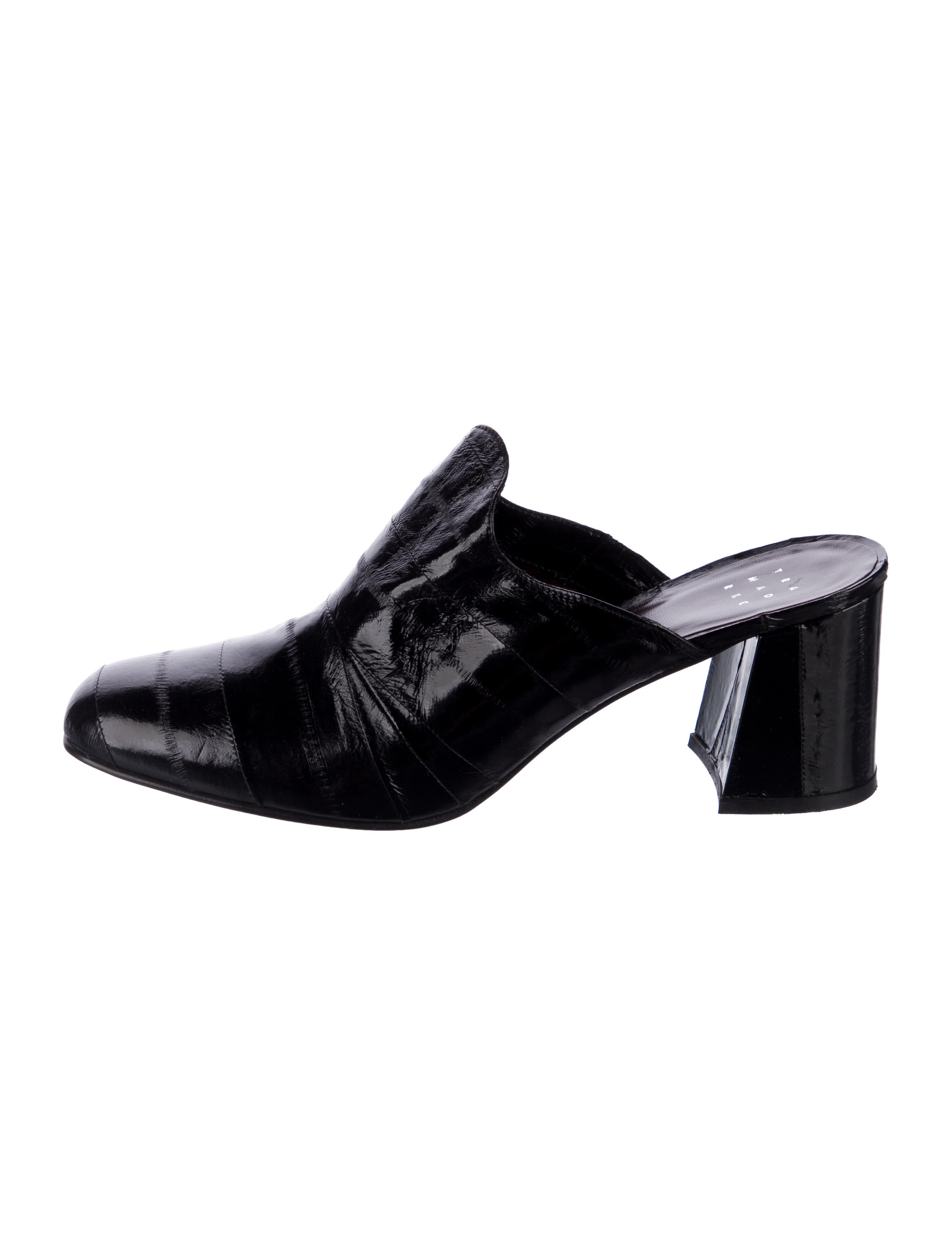 Trademark Patent Leather Mules