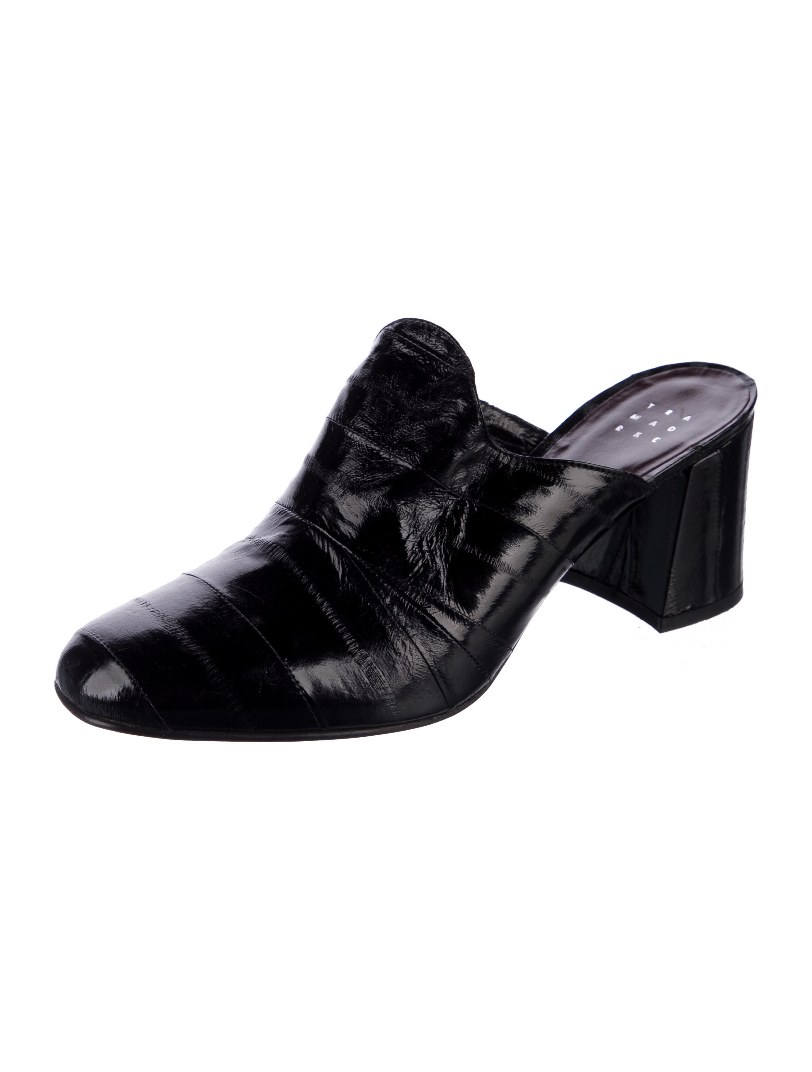 Trademark Patent Leather Mules