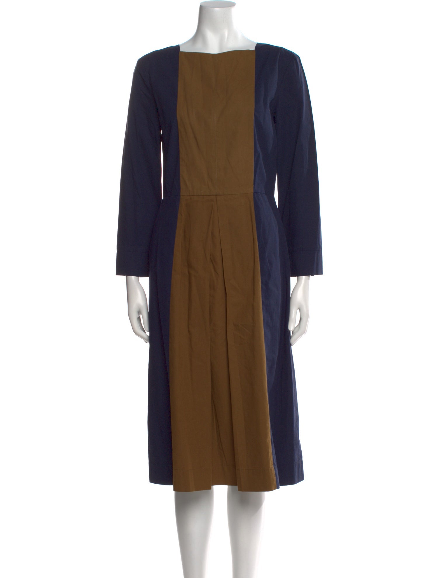 Trademark Colorblock Pattern Midi Length Dress