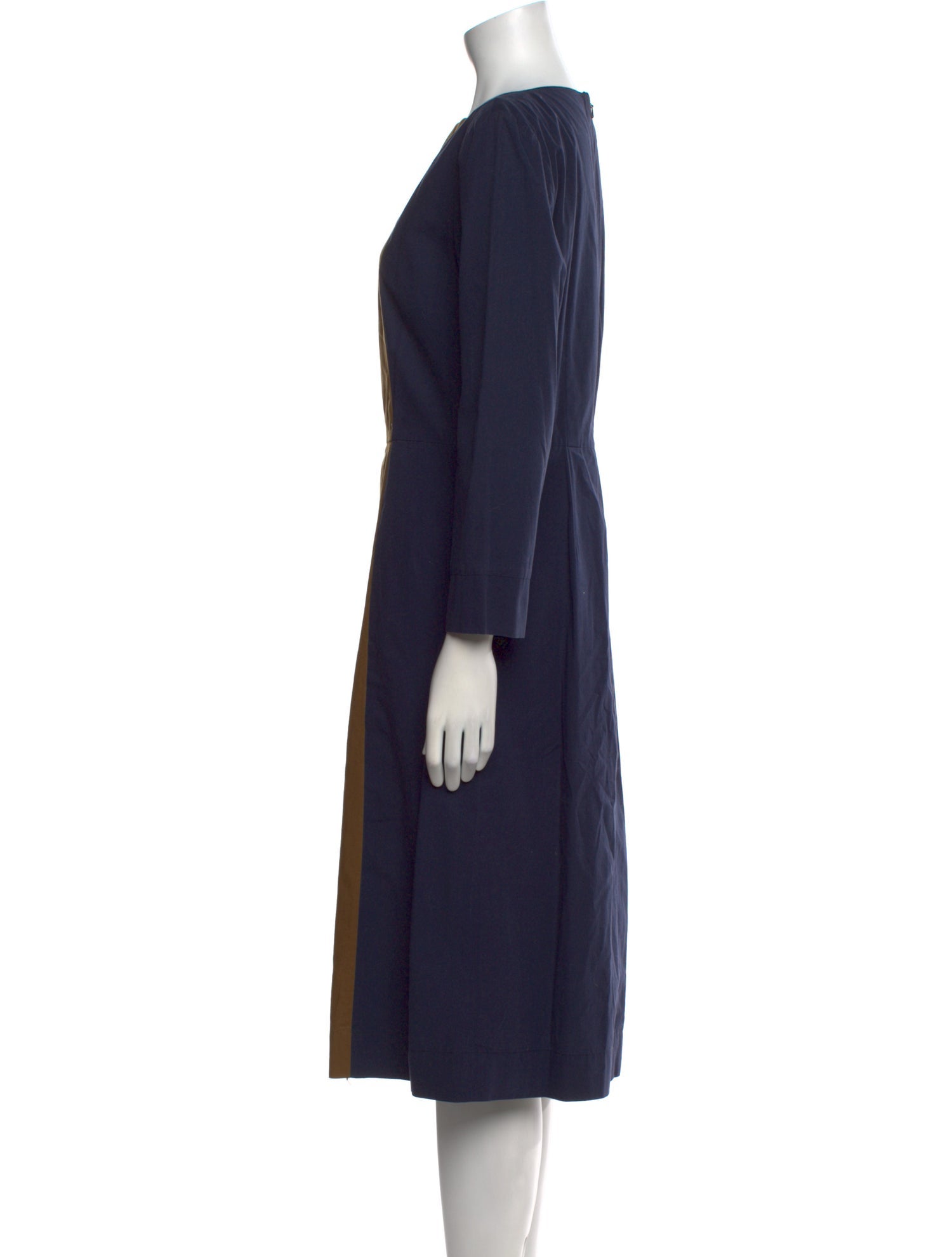 Trademark Colorblock Pattern Midi Length Dress