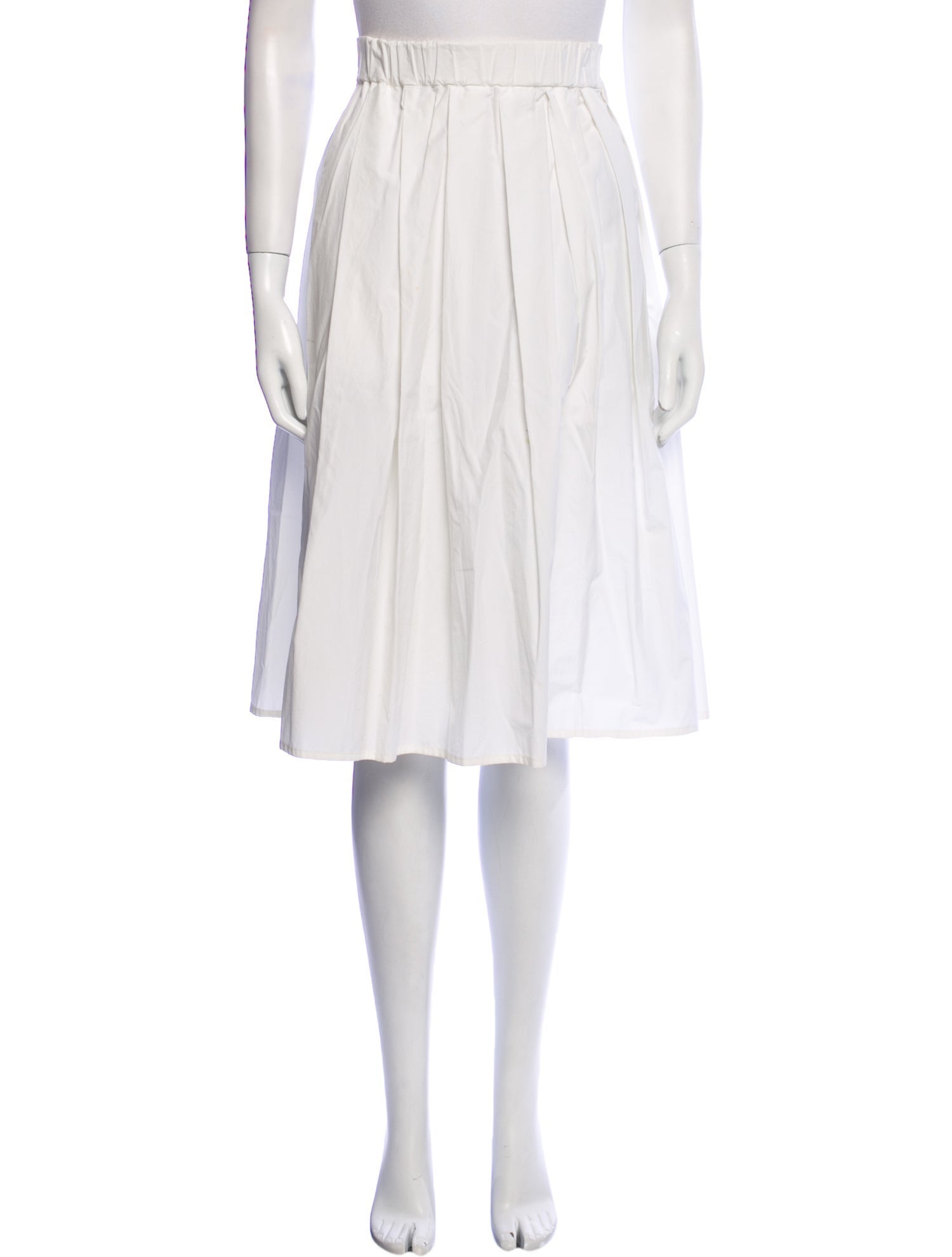 Trademark Pleated Accents Knee-Length Skirt