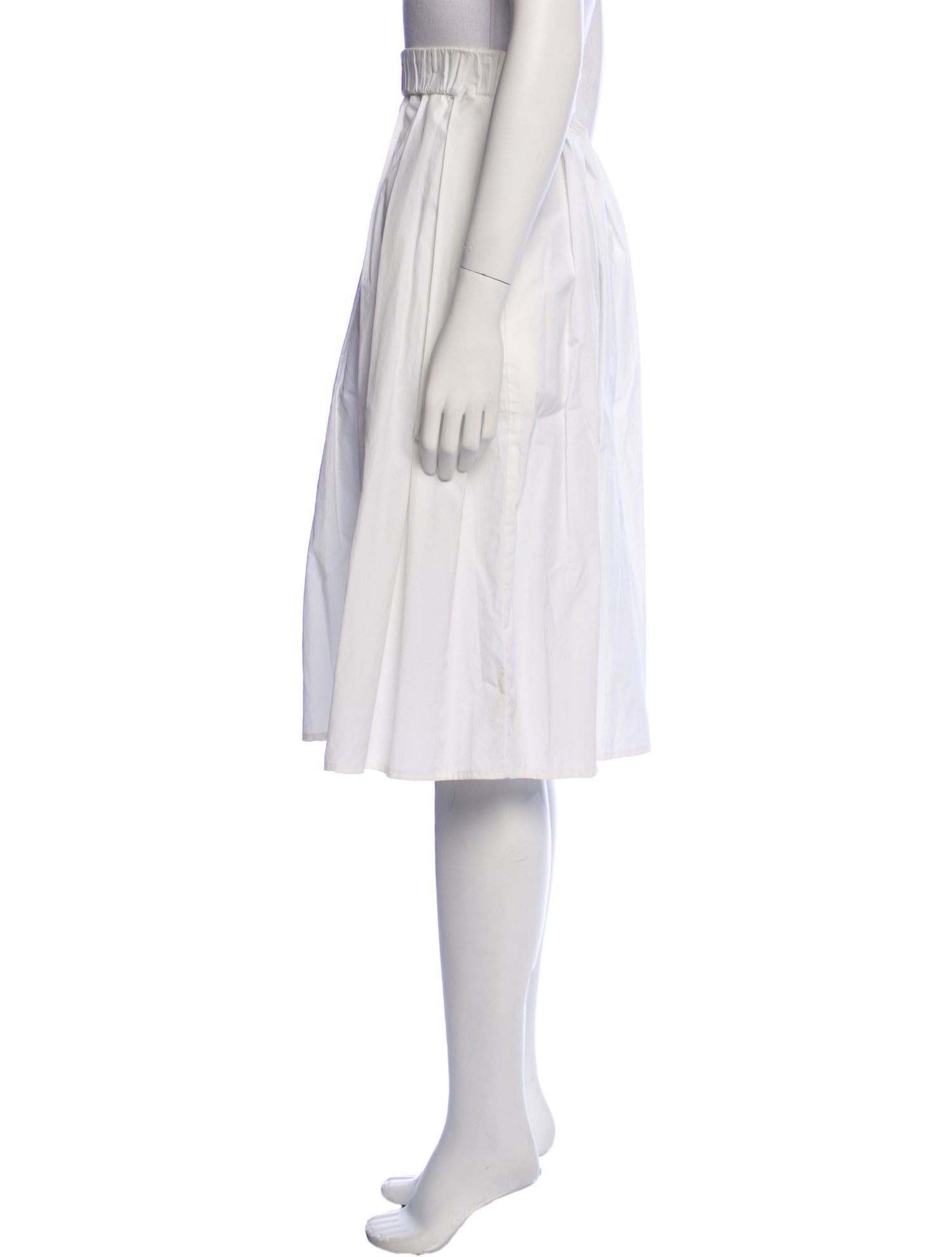 Trademark Pleated Accents Knee-Length Skirt