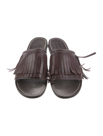 Trademark Leather Animal Print Slides