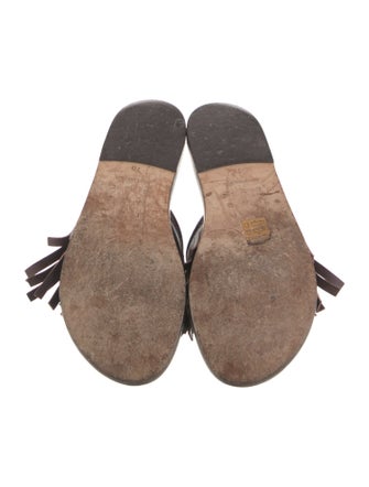 Trademark Leather Animal Print Slides