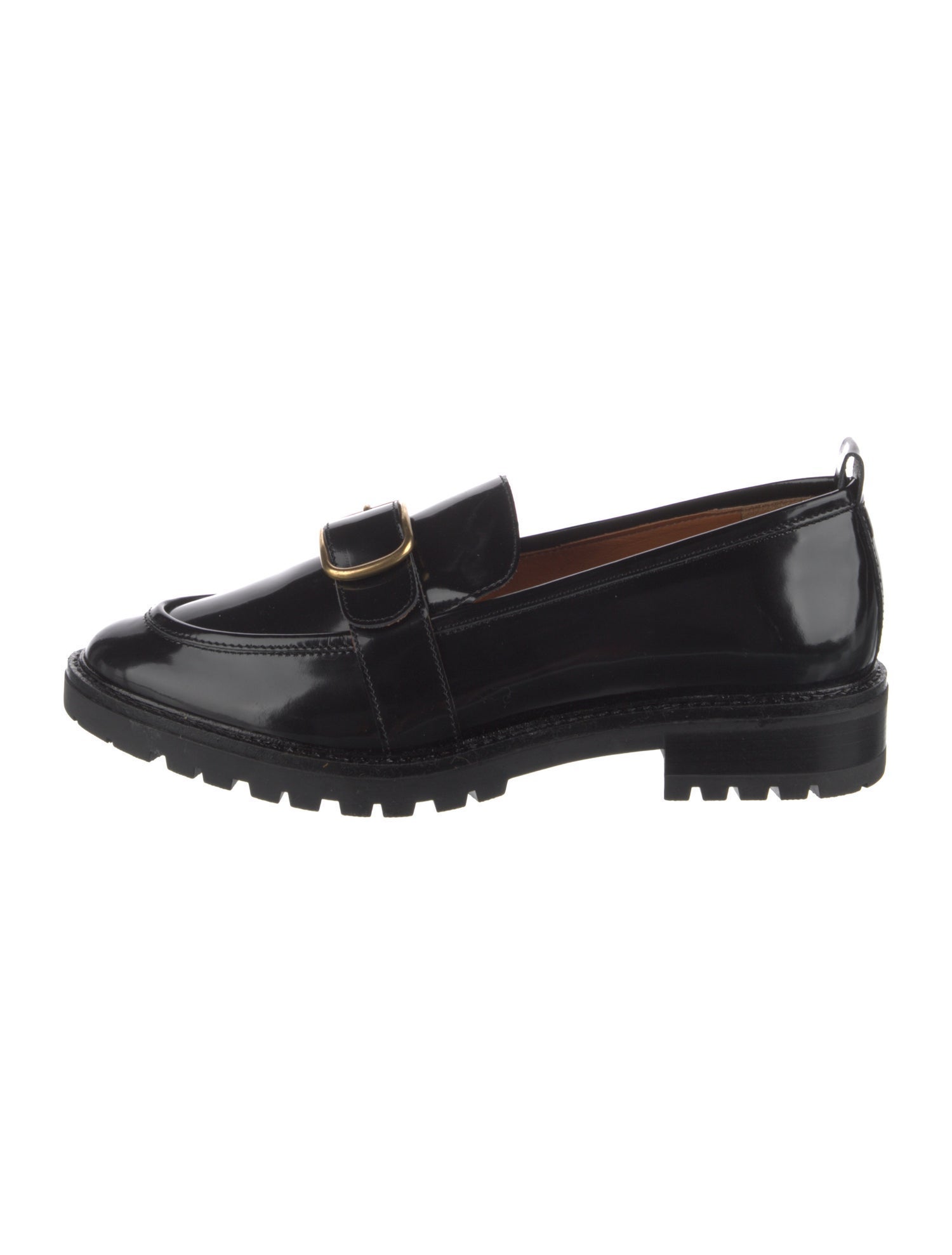 Trademark Patent Leather Loafers