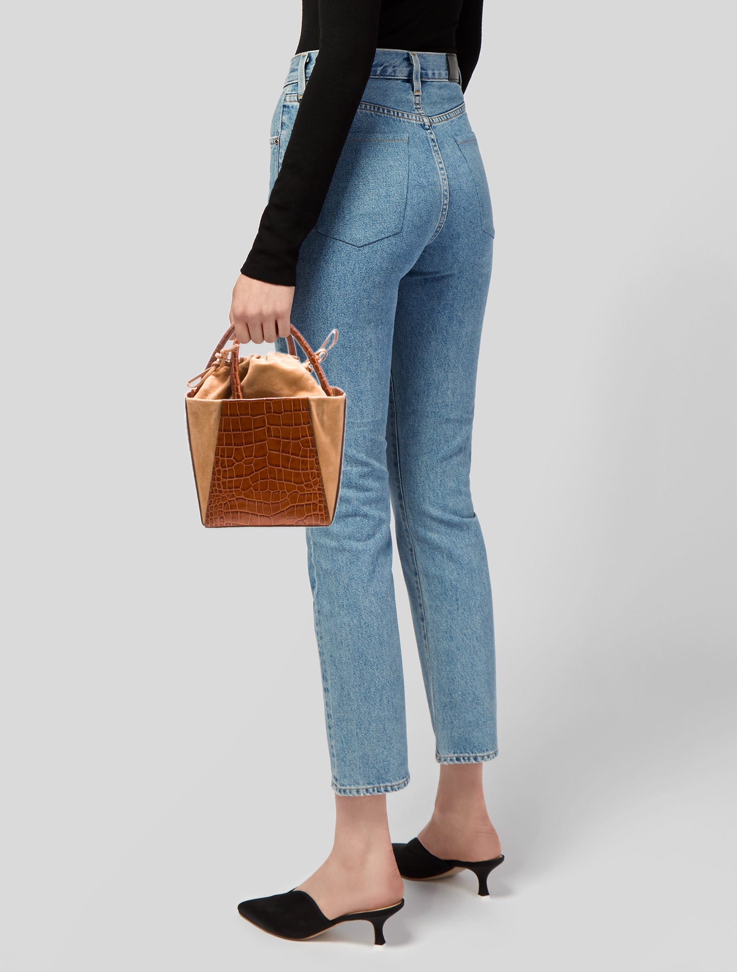 Trademark Crocodile Top Handle Bag