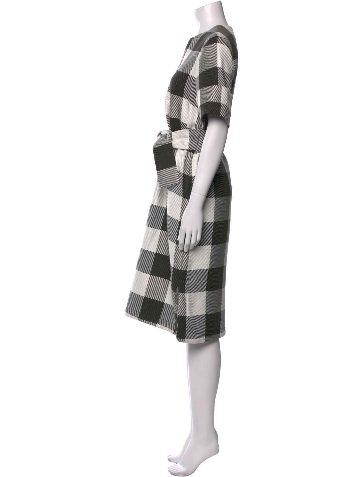 Trademark Plaid Print Midi Length Dress