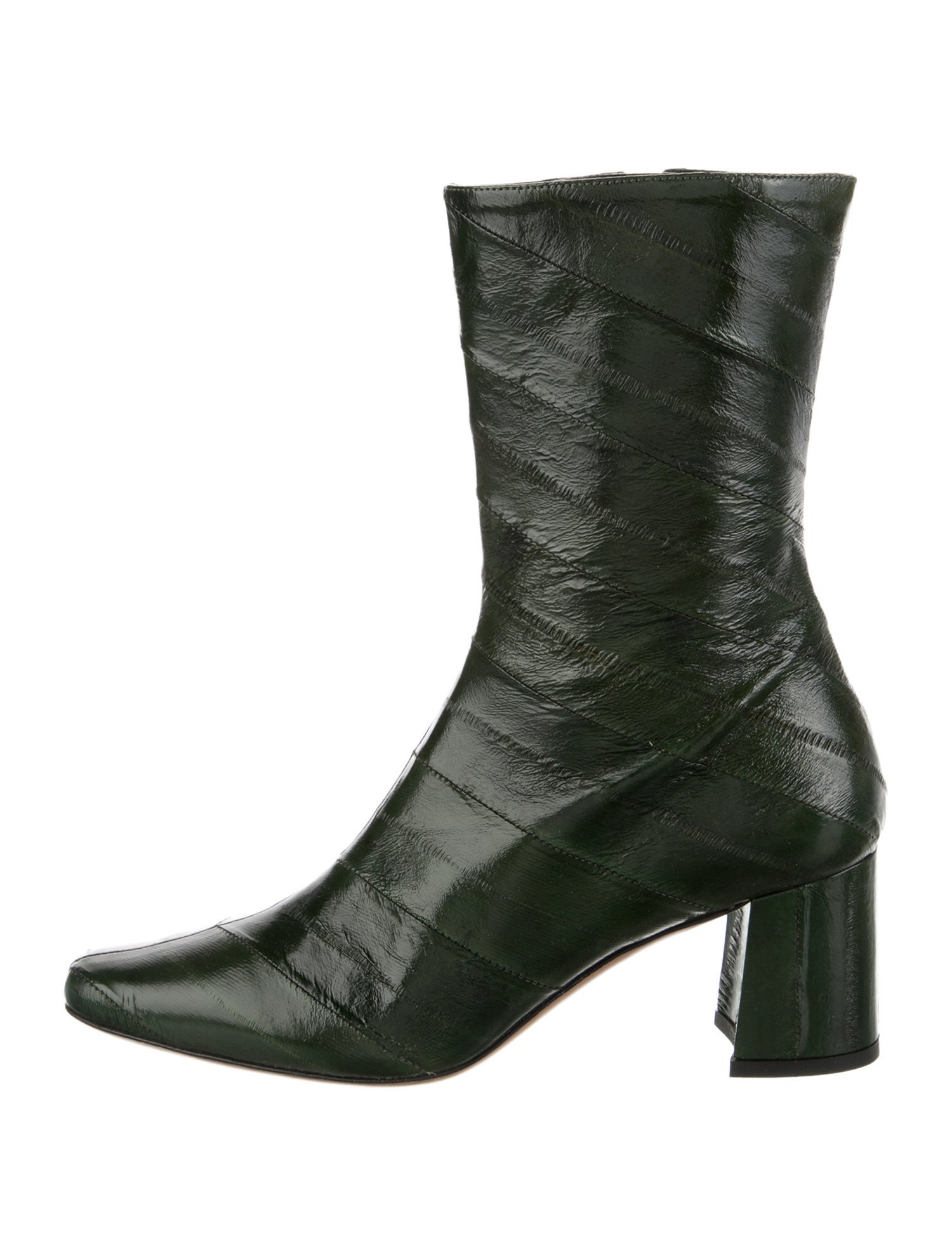 Trademark Leather Colorblock Pattern Boots