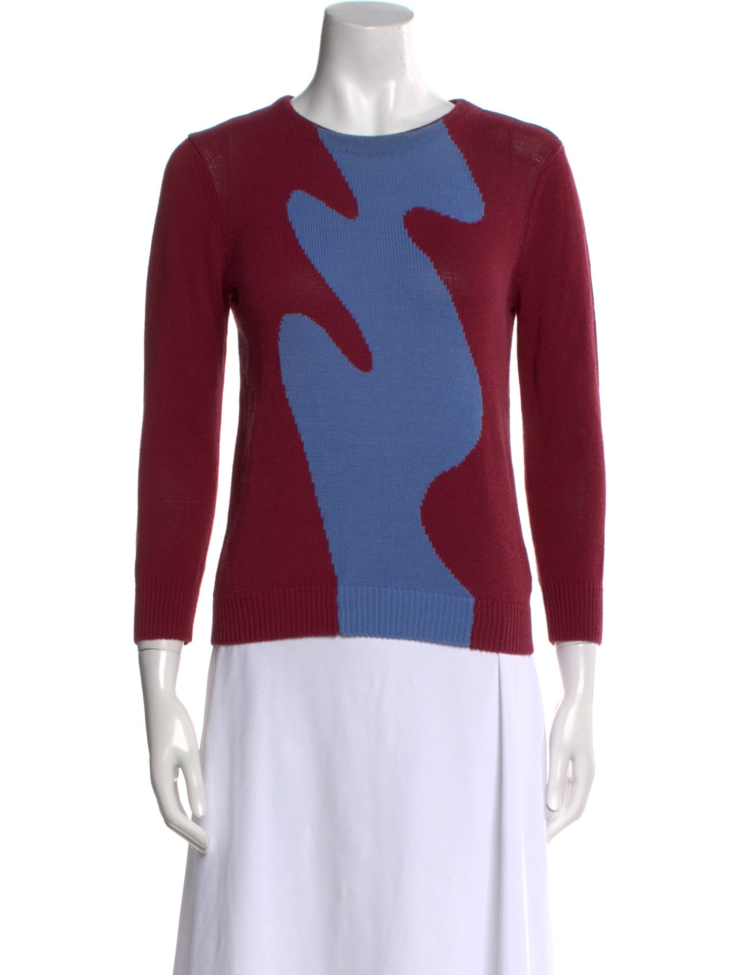 Trademark Printed Scoop Neck Sweater