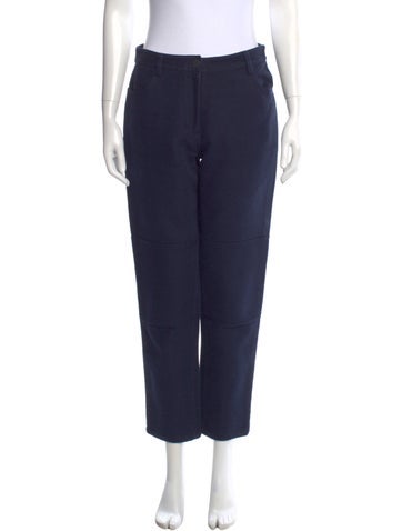 Pre-owned Trademark Straight Leg Pants In Blue