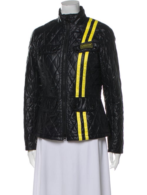 Barbour Quilted Zip-Up Jacket yellow