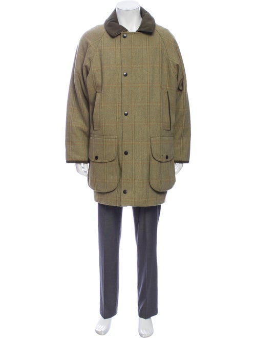 Barbour Plaid Print Jacket Green