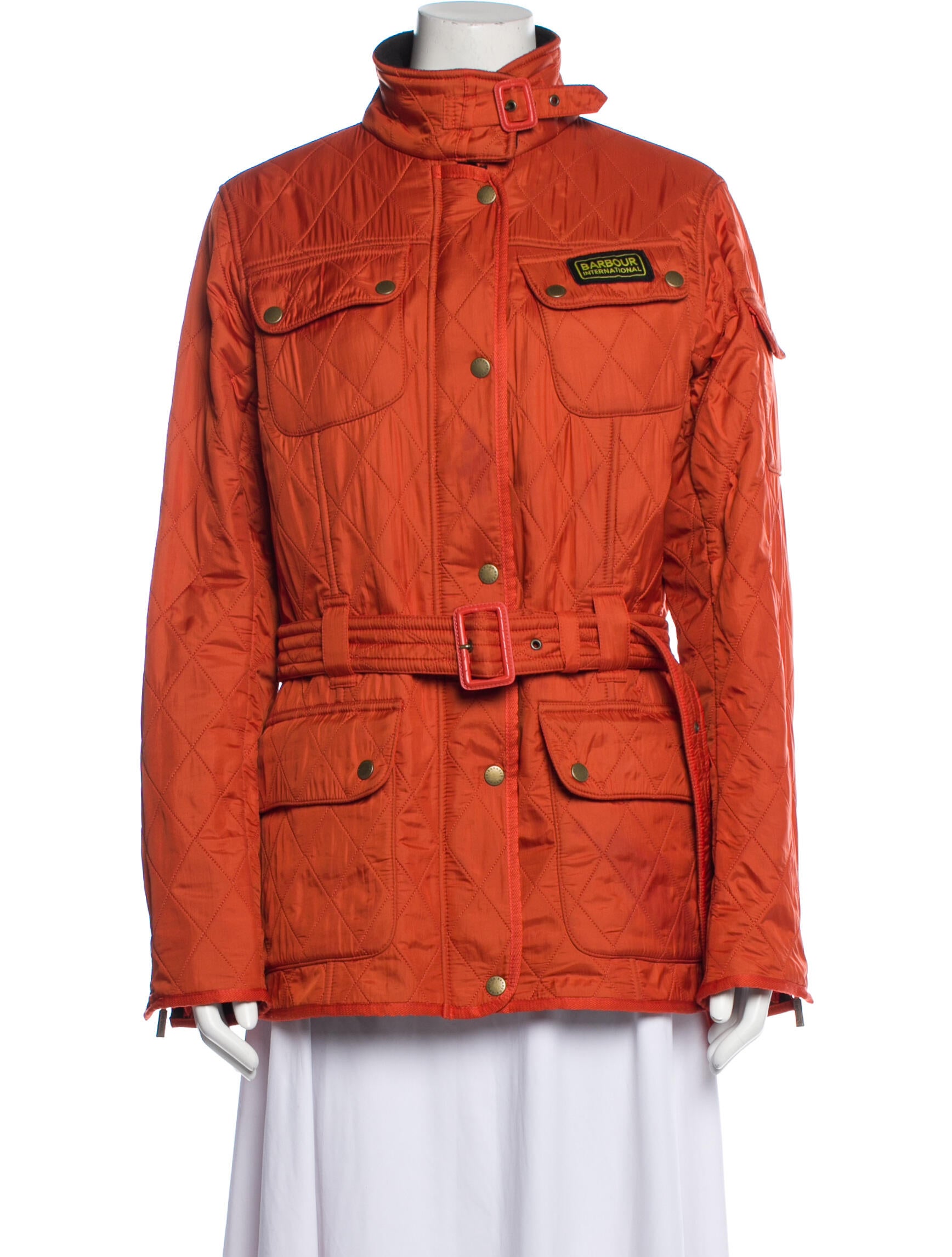 Barbour Utility Jacket Orange Jackets, Clothing W2U34929 The RealReal