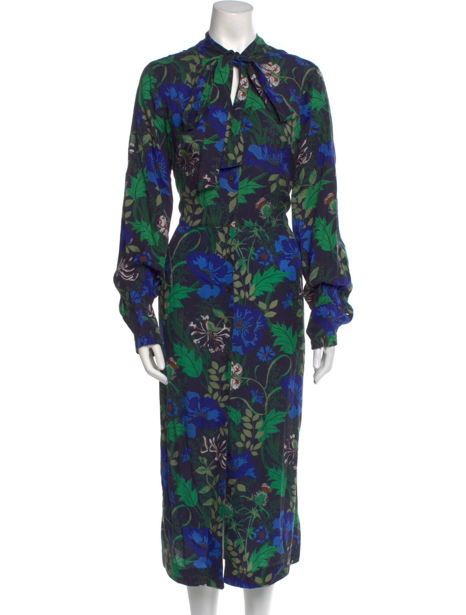 Barbour Floral Print Long Dress