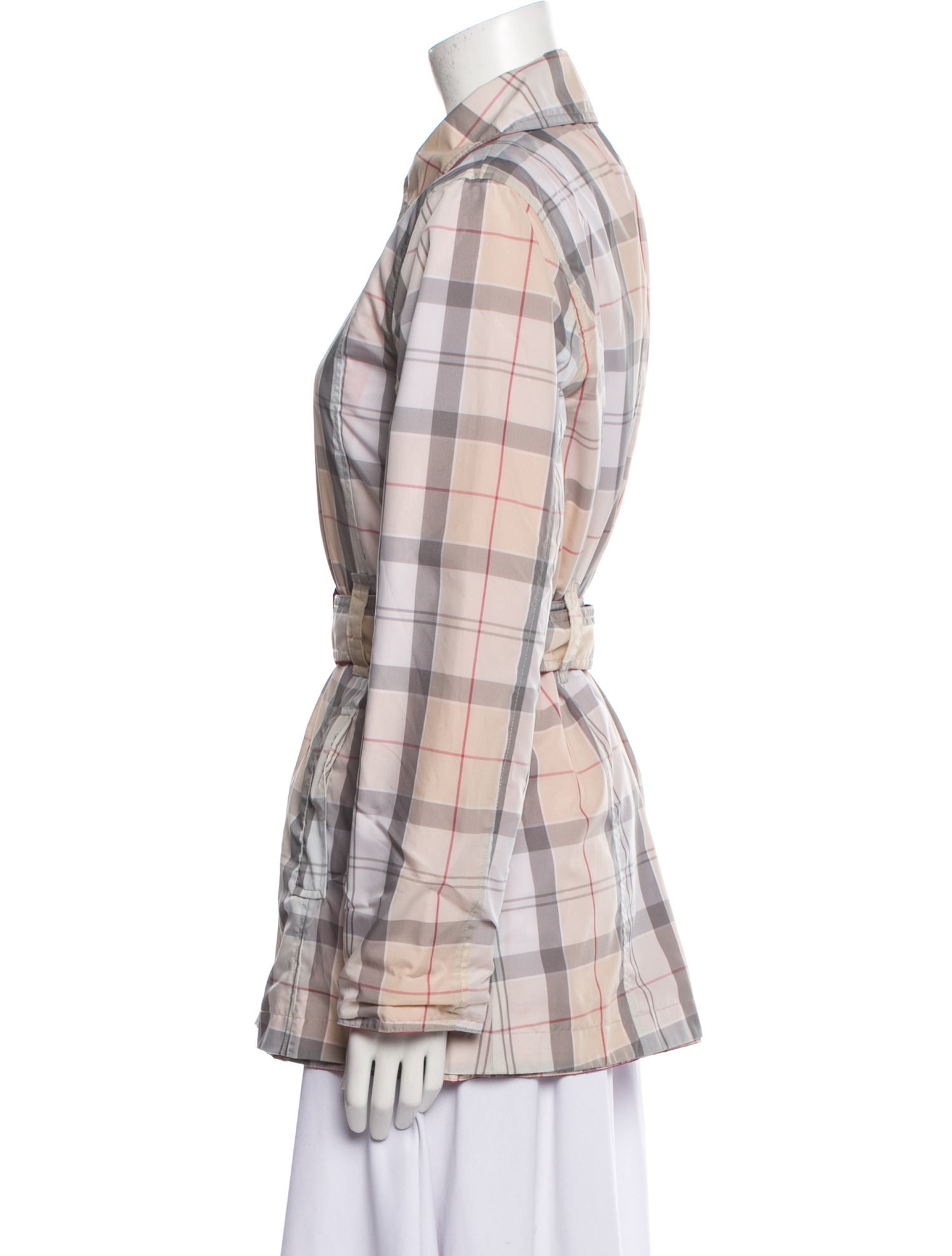 Barbour Plaid Print Coat