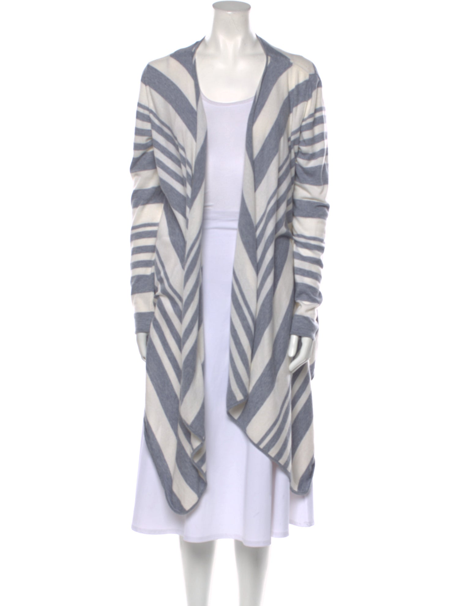 Barbour Striped Open Front Sweater