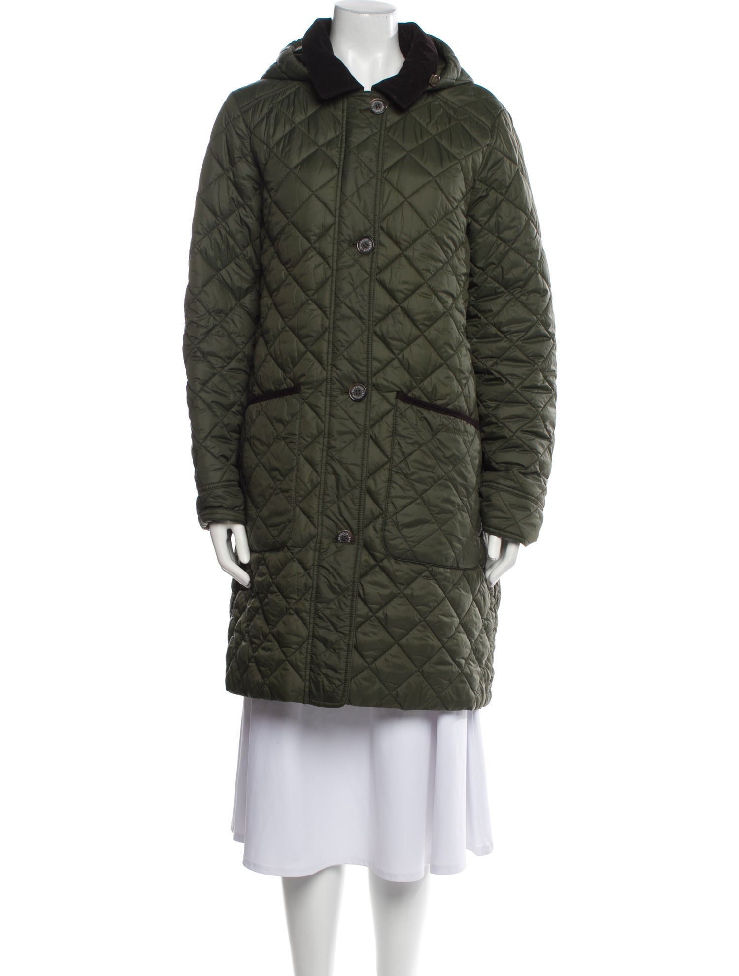 Barbour Nylon Faux Fur Coat