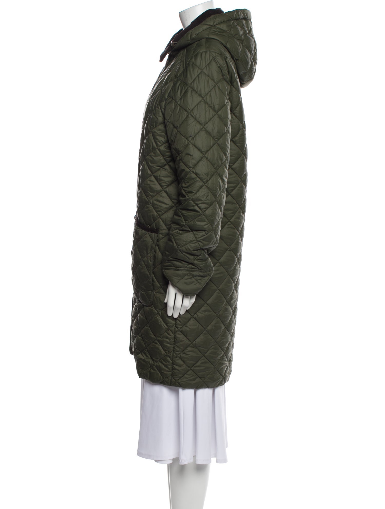 Barbour Nylon Faux Fur Coat