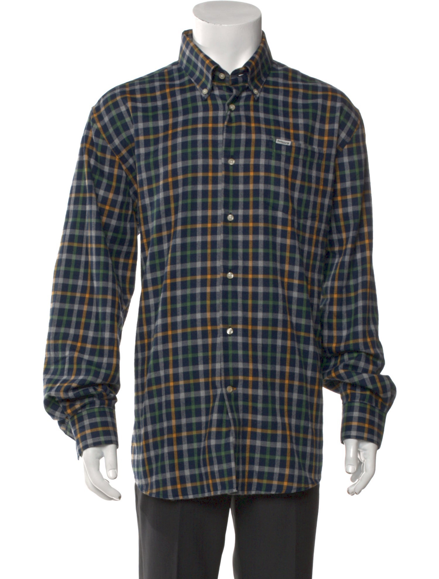 Barbour Plaid Print Long Sleeve Shirt w/ Tags