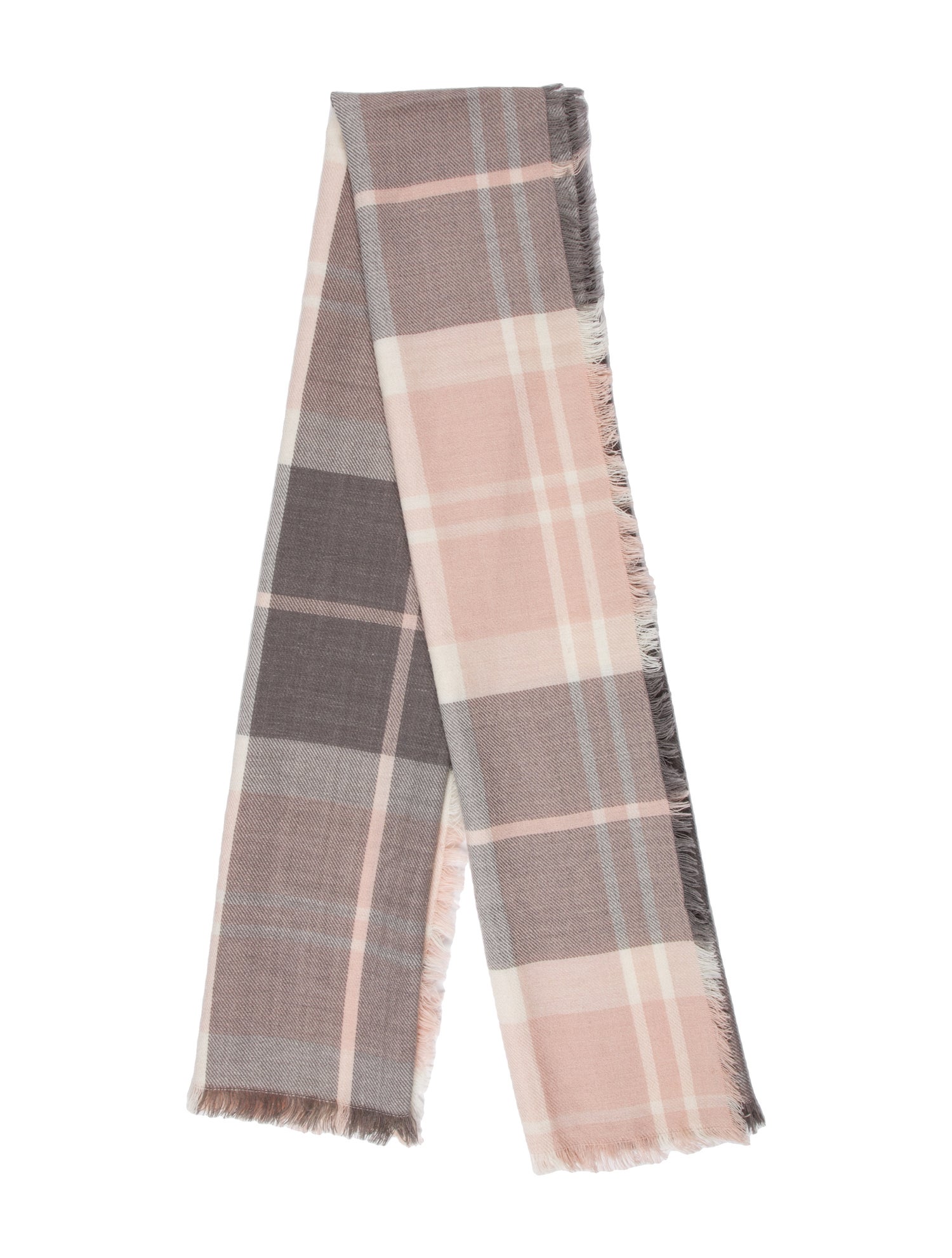 Barbour Plaid Print Scarf
