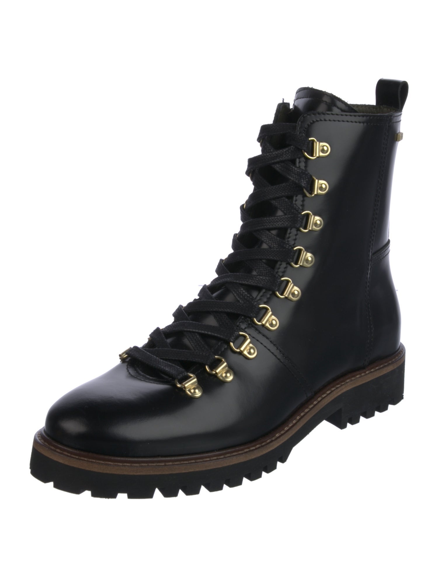 Barbour Leather Printed Combat Boots