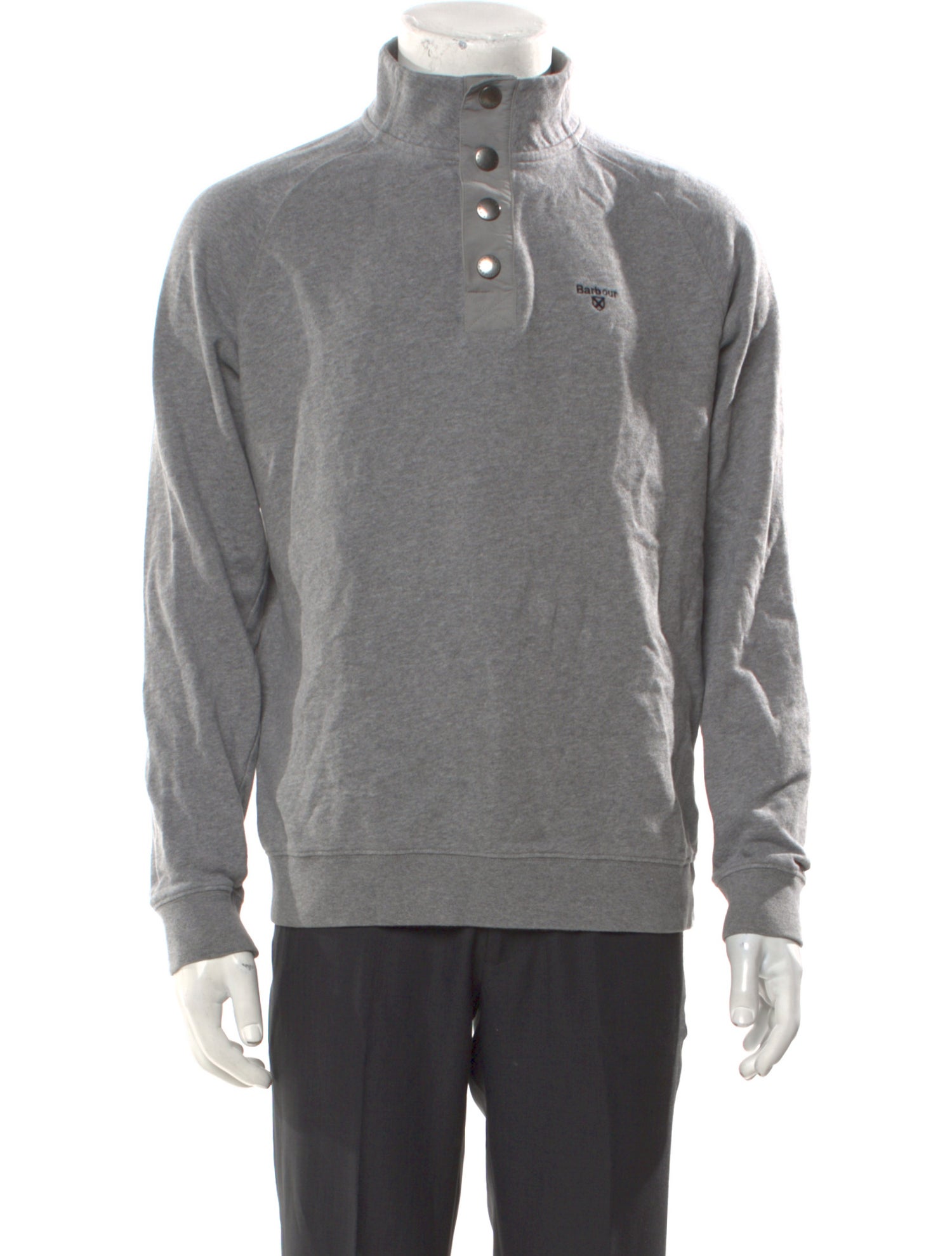 Barbour Mock Neck Long Sleeve Sweatshirt