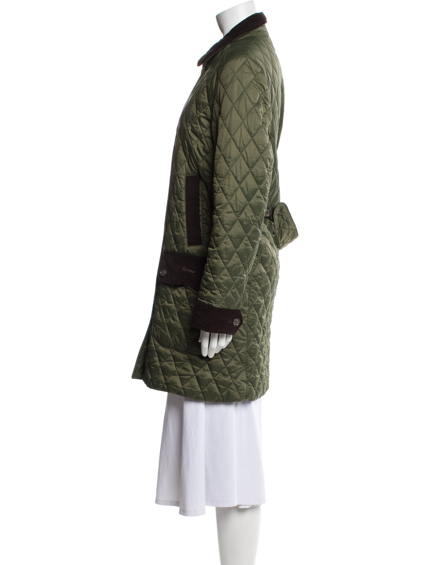 Barbour Colorblock Pattern Coat