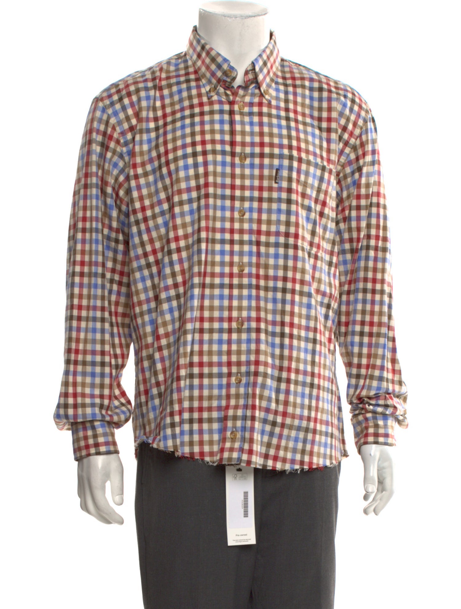 Barbour Plaid Print Long Sleeve Shirt