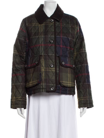 Barbour Plaid Print Jacket