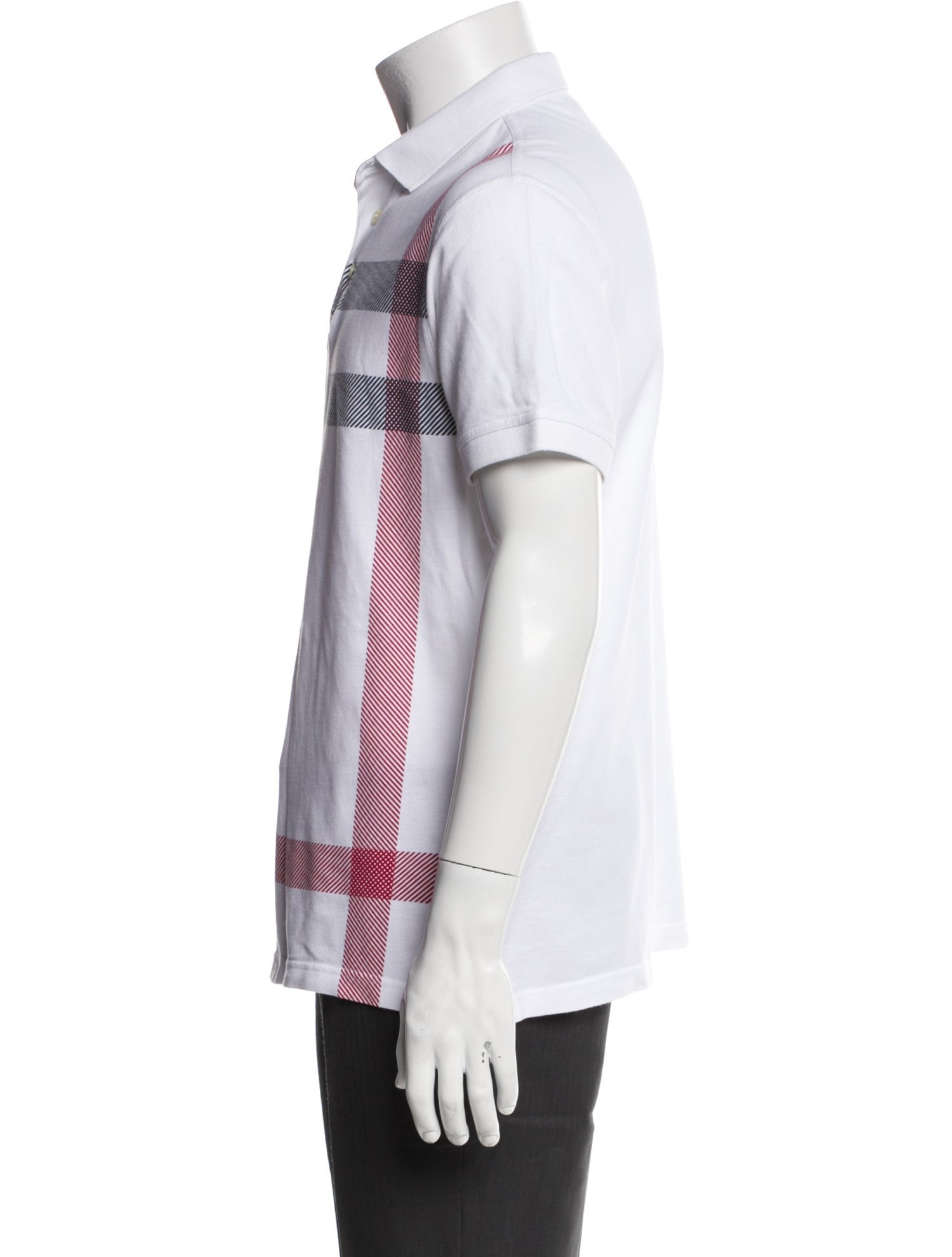 Barbour Plaid Print Collar Polo Shirt