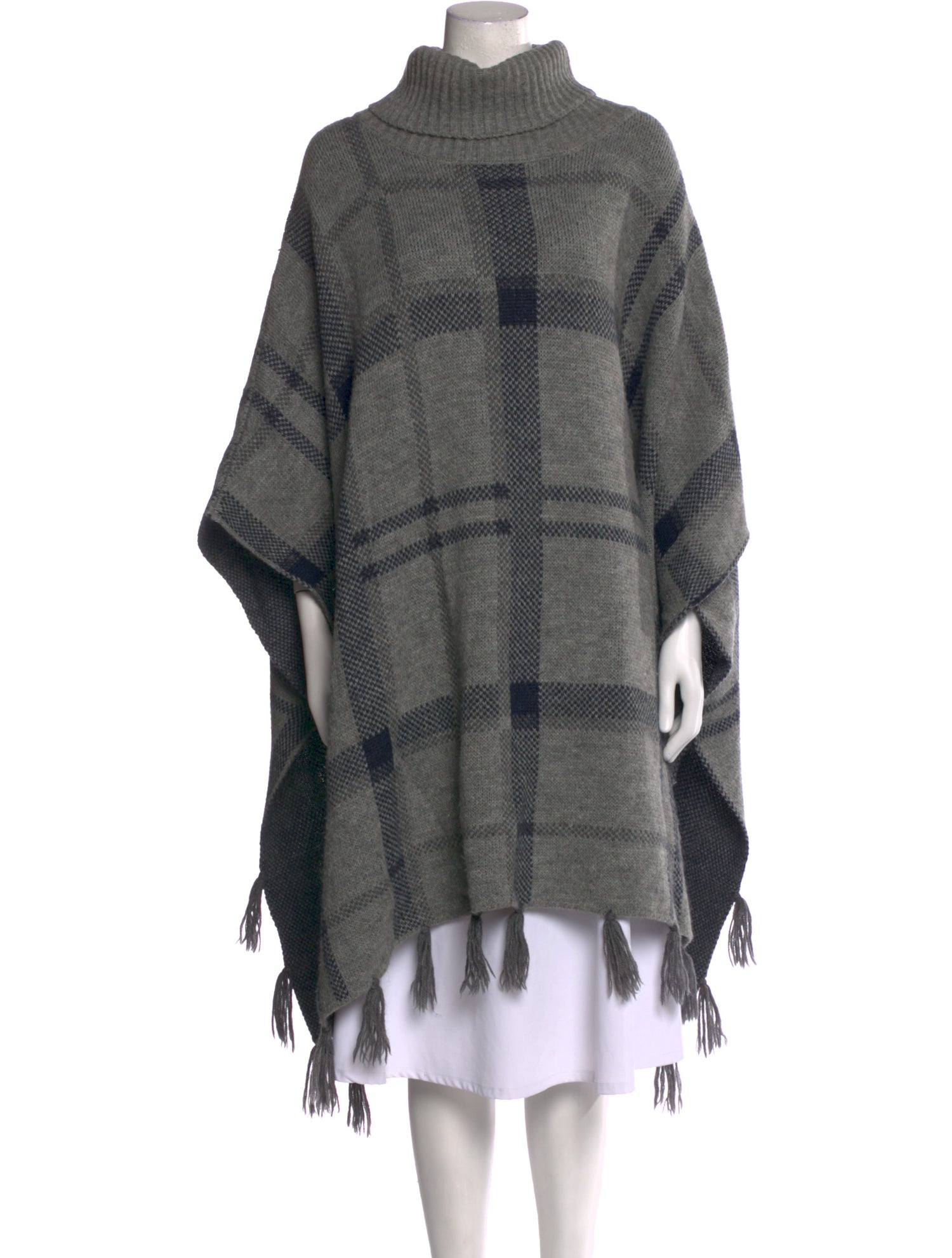 Barbour Plaid Print Turtleneck Sweater