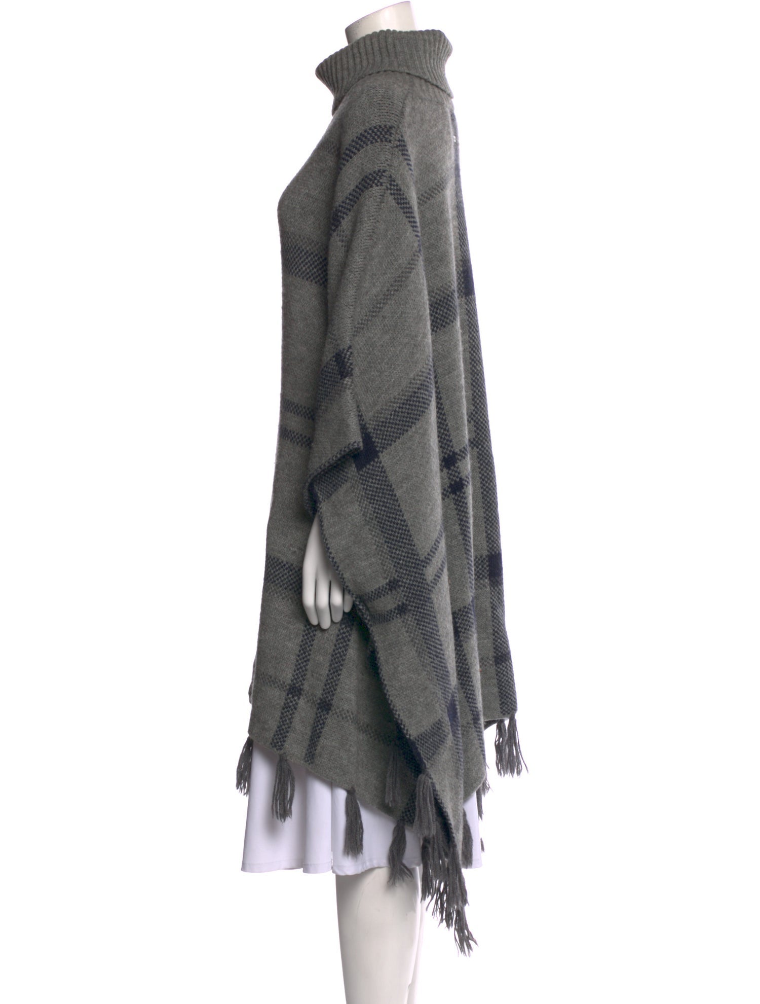 Barbour Plaid Print Turtleneck Sweater