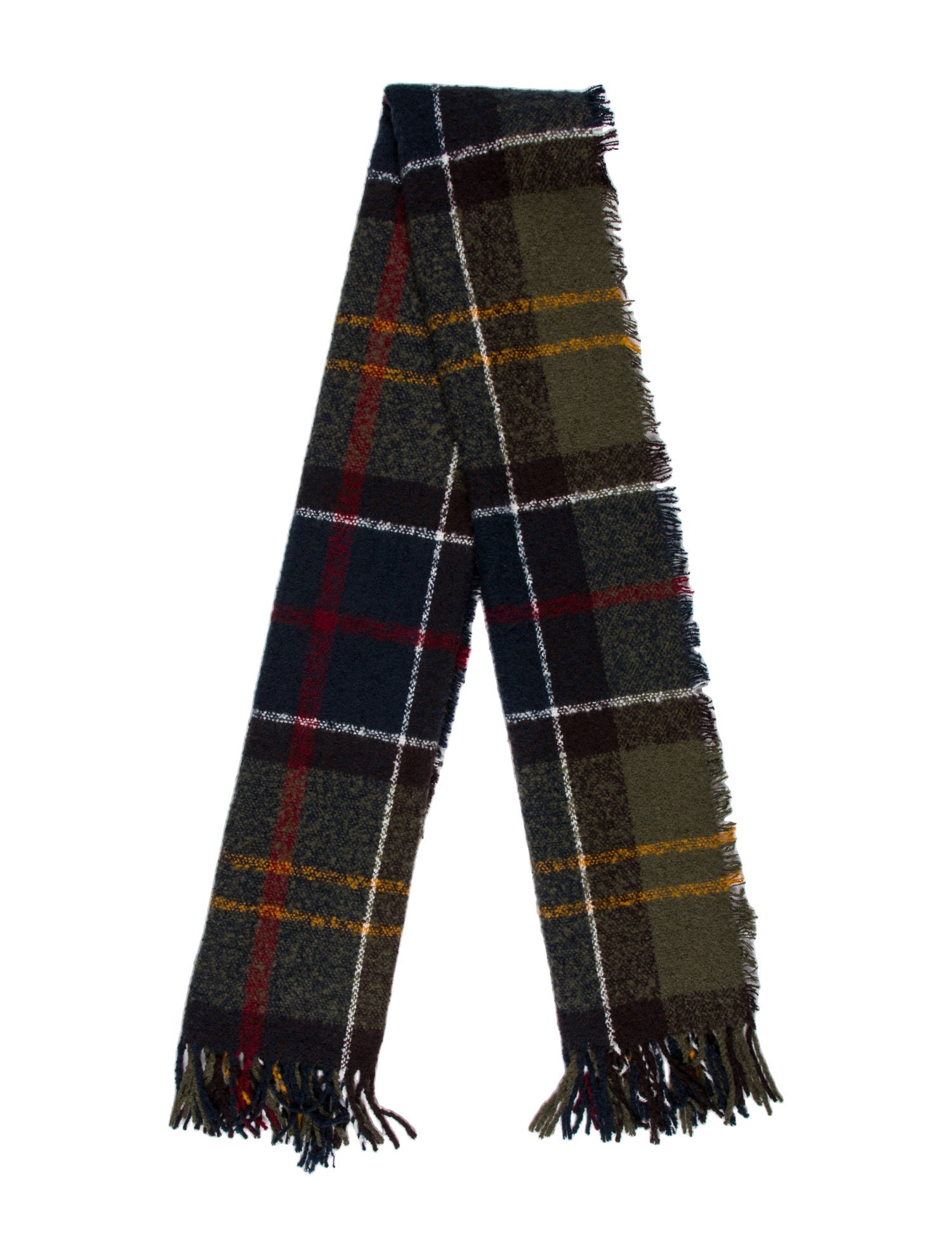 Barbour Plaid Print Scarf